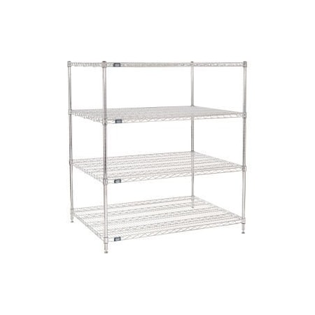 Global Equipment Nexel    Chrome Wire Shelving Starter - 48"W x 36"D x 54"H 36485C